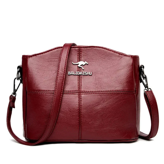 Bolso Cruzado de Cuero PU para Mujeres con Gran Capacidad y Estilo Elegante