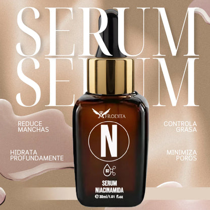Suero Niacinamida 10% Afrodita - Piel Radiante y Sin Acné